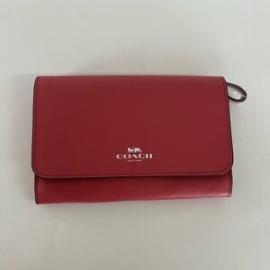 Coach BP Phone Clutch - Peony